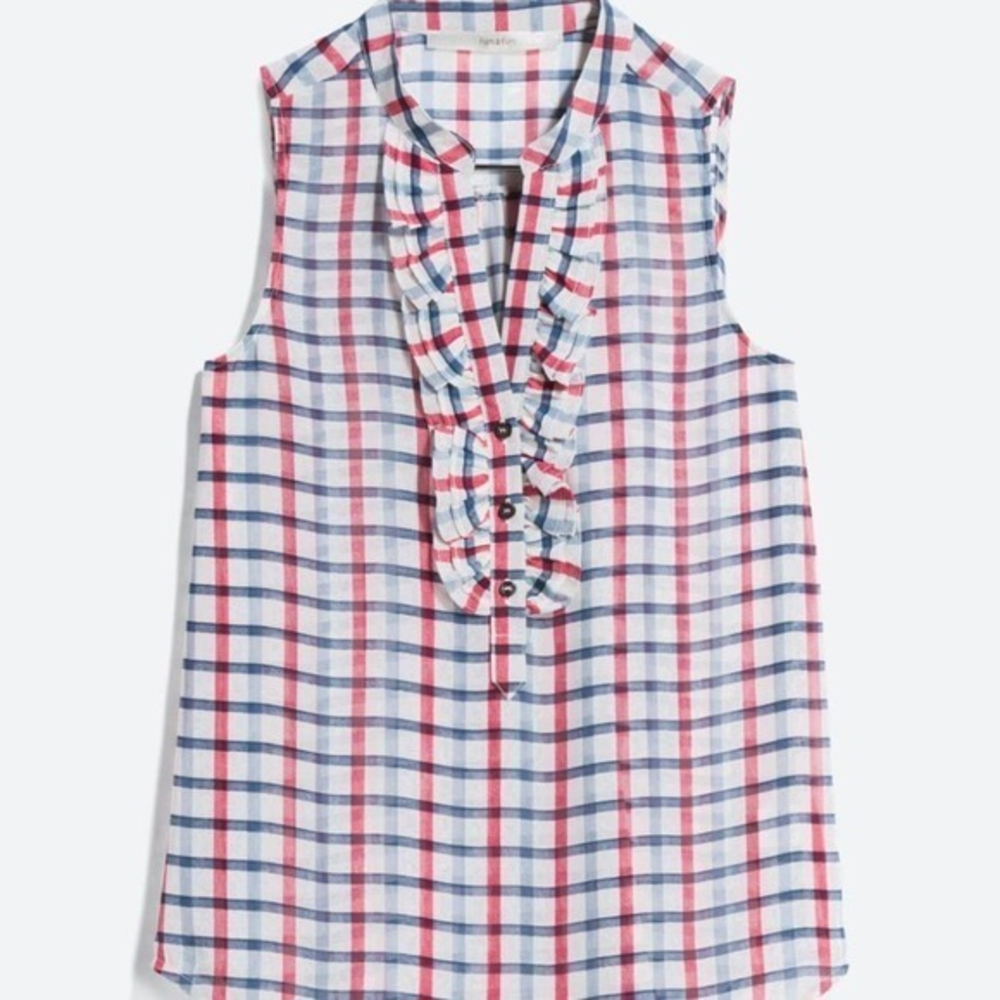 FUN2FUN Thorndale Ruffle‎ Detail Blouse